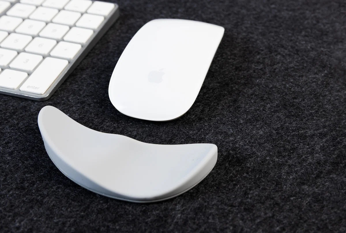 RENOVA RISE Felt Desk Mat | Non-Slip Silicone Base