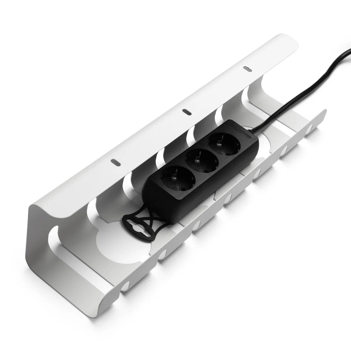 No-Drill Cable Management Tray - RENOVA RISE (2 Pcs) for Tidy Desks