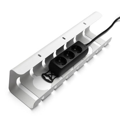 No-Drill Cable Management Tray - RENOVA RISE (2 Pcs) for Tidy Desks