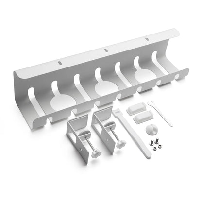 No-Drill Cable Management Tray - RENOVA RISE (2 Pcs) for Tidy Desks
