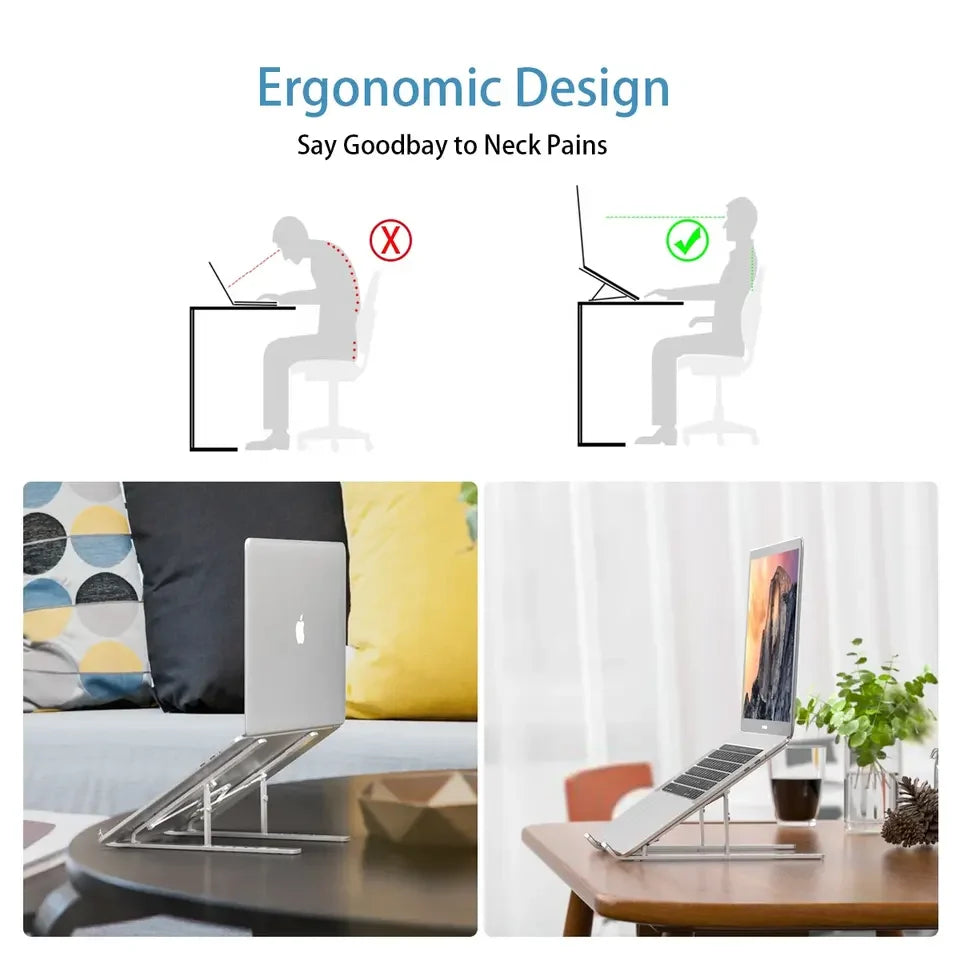 RENOVA RISE Elevate S1 Ergonomic Laptop Stand | Portable & Adjustable
