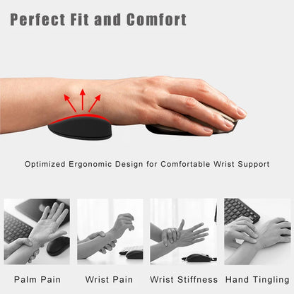 RENOVA RISE Glide S1 Ergonomic Mouse Wrist Rest for Comfortable Gliding Support