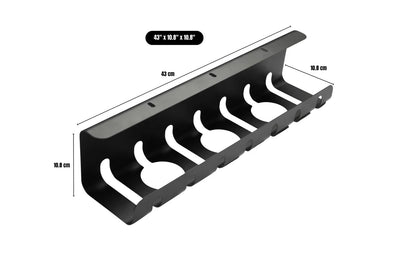 No-Drill Cable Management Tray - RENOVA RISE (2 Pcs) for Tidy Desks