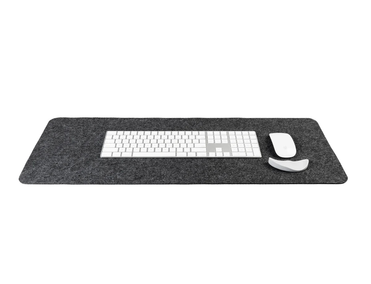 RENOVA RISE Felt Desk Mat | Non-Slip Silicone Base