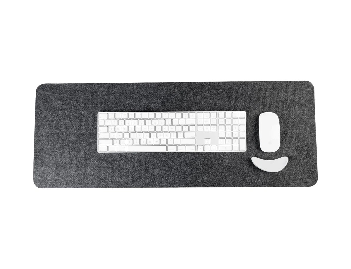 RENOVA RISE Felt Desk Mat | Non-Slip Silicone Base